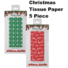 Christmas Tissue Paper - Pack of 5's